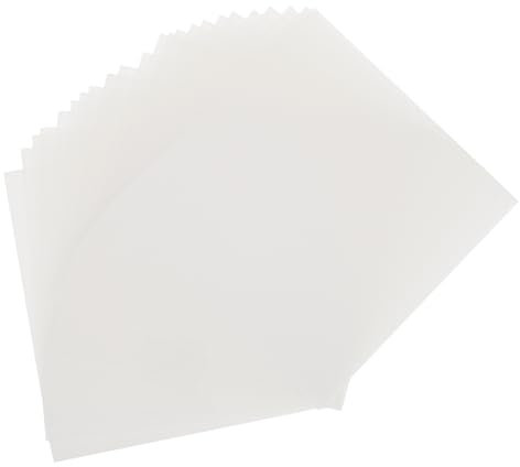 Sewroro 24 Stück Halbtransparente Pet Schablonenbögen 15x15cm Leicht Für Selbstgemacht Basteln Schneidemaschinen Und Malen Kunststoff Blätter