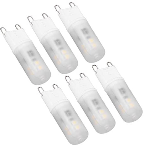 YWBL-WH Bulb LED G9, 200 Libbre da Bulbi Ceramici Dimmerabili 2W, Sostituzione per Lampadario a Parete, Base 220 V con Protezione da Sovraccarico, per Soggiorno, Ufficio (Luce