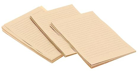 SOIMISS 100blätter Liniertes Kraft-briefpapier Vintage-schreibpapier Liniertes Briefpapier Mit Retro-look Für Briefe Und Kalligrafie