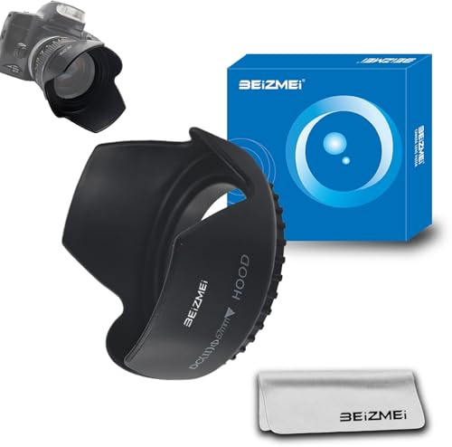 Pare-Soleil 67mm en Forme de pétales,Compatible avec Tous Les objectifs d'appareil Photo ayant Un Filetage de 67mm (modèle Universel)+Chiffon de Nettoyage pour Objectif.