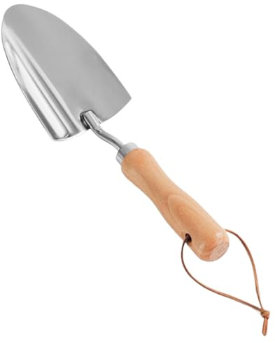 Piccola pala da giardino – Cazzuola manuale in acciaio – Pala in acciaio con manico ergonomico per prato, cortile, esterni, agricoltura, paesaggio, giardinaggio