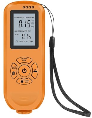 Misuratore di spessore digitale for auto, misuratore vernice for portatile, strumento misurazione, accessori,Prove non distruttive(Oranje)