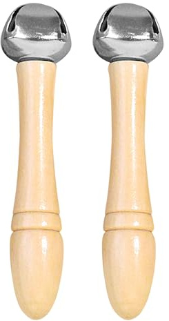 Glockenspiele für Kinder, 2 Stück, Glöckchen aus Holz | Musikalische Rassel für die Entwicklung des Rhythmus – für Party, Klassenzimmer, Geburtstag, Vorschule, Garten, Kindergarten