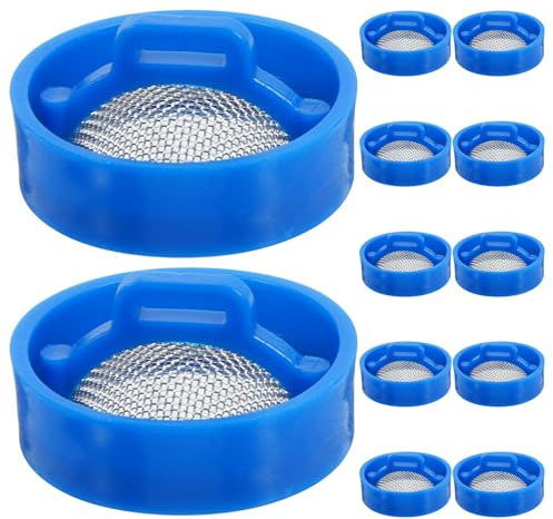 DIYEAH 12pcs Washing Machine Filter Net Inlet Screen Strainer Kit for Cold Hot Water Supply Lines DIY Repair Parts