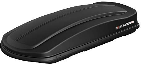 Nordrive N60019 Coffre de Toit en ABS Noir gaufré 530 l