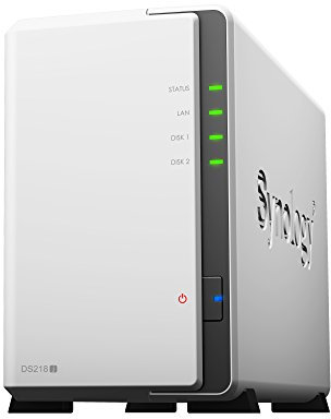 Synology DS218J 8TB 2 Bay NAS Lösung | Eingerichtet mit 2 x 4TB Seagate IrownWolf Fährt
