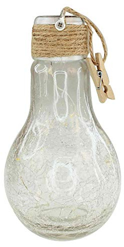 W & Home Happy iluminación Vela con Forma de Bombilla con Cordel, Multicolor, única