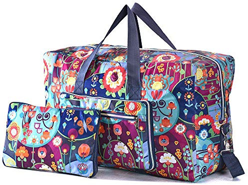 Arxus Große Faltbare Reisetasche Tragen Sie die Reisetasche am Wochenende über dem Gepäck mit Schultergurt