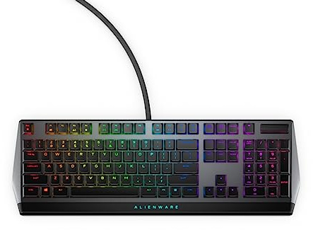 Alienware Dell 510K Low-Profile RGB Mechanical Gaming Keyboard - AW510K (Dark Side of The Moon), GREY