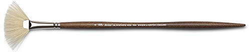 Winsor & Newton Pincel para óleo Artist's sintético, Marrón, abanico nº6