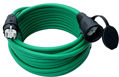 Verlängerungskabel Kabel 230V IP44 H07RN-F 3x2,5mm Gummikabel in GRÜN 5m