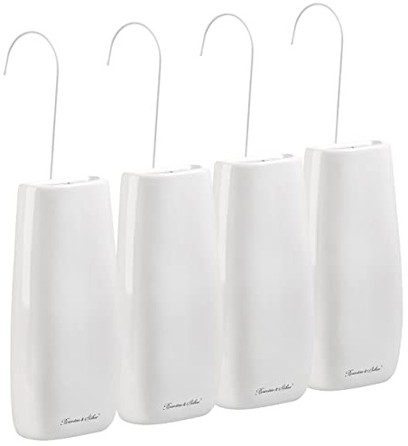 Rosenstein & Söhne 4er-Set Keramik-Wasserverdunster für Heizkörper, je 480 ml, abgerundet (Duft)