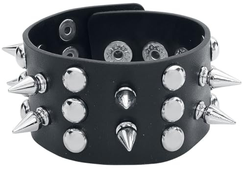 Gothicana by EMP Unisex schwarzes Nietenarmband