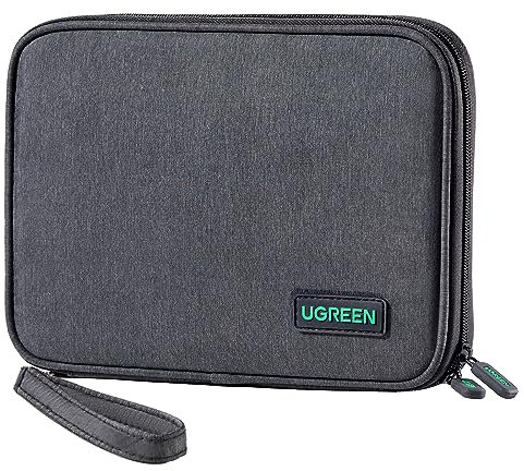 UGREEN Elektronik Tasche Reise Organizer Kabeltasche Travel Kabel Organizer Elektronische Zubehör Case Travel Organisator Festplattentasche Powerbank, Kabel, Akku, Karte, Handy usw.