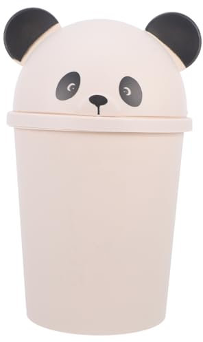 HOLIDYOYO Niedlicher mit Kunststoff 12l Panda Deckel Mülleimer für Küche
