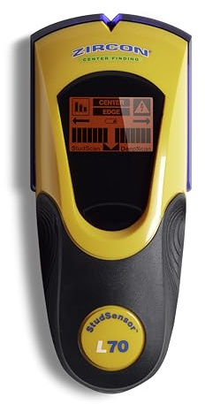 Zircon StudSensor™ L70 OneStep™ Tiefenscan-Balken-Ortungsgerät (lokalisiert schnell und einfach, mit LCD-Display und Batteriestandanzeige, Tiefenscanner) 68661