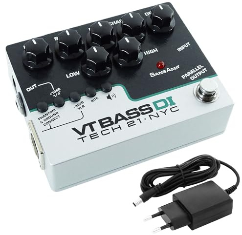 SansAmp Character VT Bass DI Preamp Effektpedal + keepdrum Netzteil