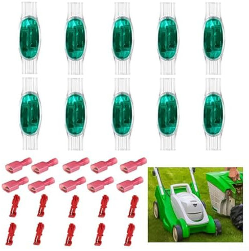 Gbtdoface Mäher Kabelverbinder Verbindungsklemmen Kit Wasserdichte Kabelverbinder für Mähroboter Rasenmäher, 0,4–0,9 mm Drahtdurchmesser