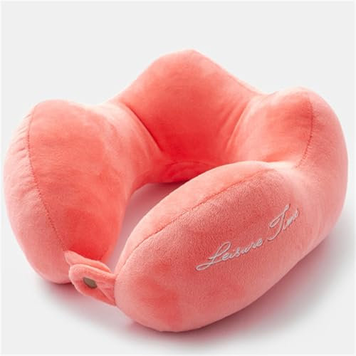 champracer Reisekissen, Kopfstützen Kinder und Erwachsene Reiseschlafkissen, Nackenkissen Kinder Flugzeugstuhl Nackenkissen Reisekissen, Reisekissen Kinder Haus und Büro (rosa,28x28 cm)