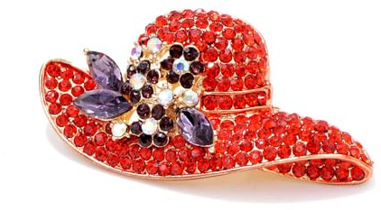 Rote Strass-Brosche für Damen, Anstecknadeln, elegantes Kleid, Anstecknadel, Anstecknadel, Anstecknadel, Anzug, Krawatte, Zubehör, Hochzeit, Party, Broschen, Weihnachten, Geburtstag, Schmuck, Geschenk