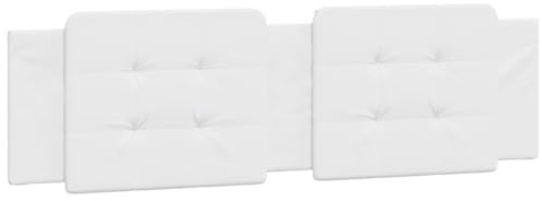 HEFZGDB Kopfteil-Kissen Weiß 180 cm Kunstleder Bettrückwände Bett Kopfteil Kopfteil Headboard for Bed für Herberge Schlafräume Gästezimmer Hotel