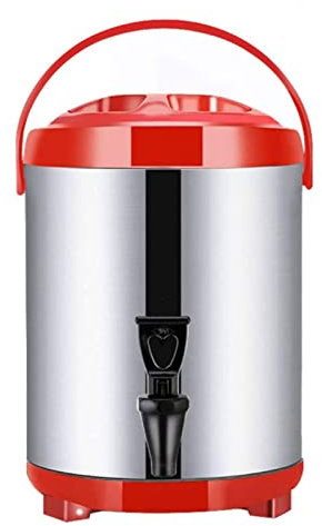 SZPLLZY Heiß- und Kaltwasserspender, isolierter Getränkespender, Tee-Wärmflasche, Wasserkocher/Rot/10L