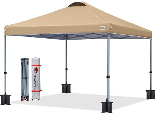 MasterCanopy Pop-up-Pavillon 2,5x2,5 mit Entlüftung, Sand