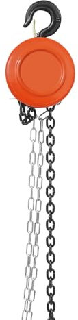 Handkettenzug Manueller Kettenzug 1T Kettenzug für Transport Fabriken Farmen Garagen Orange 14.2 * 12.2cm Hakenöffnungsgröße: 2.8cm
