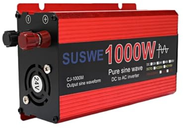 Inverter Auto,Inverter Onda Pura Inverter da CC 12V a CA 220V Inverter di potenza a onda sinusoidale pura 1000W Trasformatore di tensione con display digitale intelligente