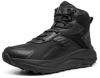 NORTIV 8 Hommes Chaussures de Randonnée Marche | Avec Bout Large, Imperméables pour Trekking Camping et Marche en Plein Air.