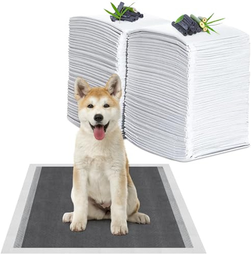 YADOBIG 40 Coprimaterasso per cani, 60 x 60 cm, con carbone a 6 strati, tappetino per educatore cucciolo, tappetino igienico assorbente, anti-perdita e asciugatura rapida