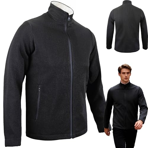 GplHAIN Level 5 Protective Veststab Resistant Clothing, Cut-Proof and Stab-Proof Clothing, Stab Proof Vest, High-Neck Stab-Proof Sweatshirt, Used to Protect Personal Safety Black-S