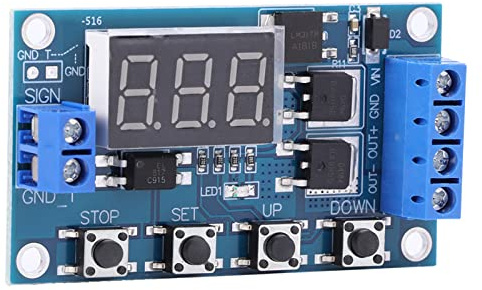 VGEBY Timer Delay Switch Kretskort PCB Timer Delay Relay Module 12V 24V 5 Till 36V 15A 400W MOS Styrning för Triggercykeltiming Hos Användare Av Automationskontrollutrustning