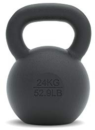 Sidea, Kugelhantel aus Gusseisen, schwarz, Gewicht: 24 kg.