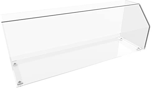 nattmann Lebensmittelechter Thekenaufsatz aus Acrylglas Abdeckhaube Spuckschutz Vitrine Acrylglas 100cm