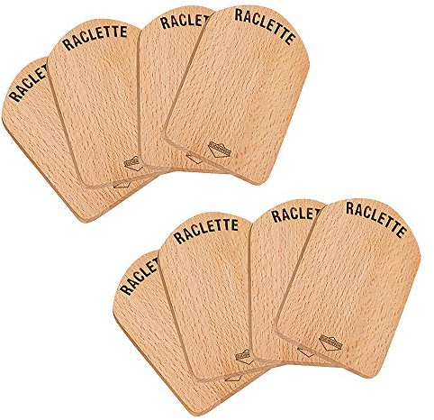 Küchenprofi Raclette Brettchen Holz 8er Set