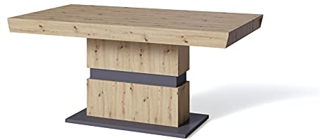 byLIVING Esstisch Matthew, Küchentisch 160 cm ausziehbar auf 215 cm | Auszugstisch Artisan Eichen-Optik hellbraun, 160-215x90x75cm (LxBxH)