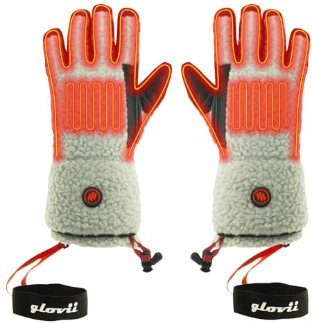 Glovii Akku Beheizte Thermoaktive Universalhandschuhe mit Wasserdichtem Bezug