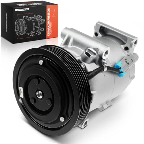Frankberg Compresor de aire acondicionado con embrague 8200940837 | Compatible con: M.e.g.a.n.e I Clásico LA0/1, M.e.g.a.n.e II Estate KM0/1, M.e.g.a.n.e II Coupé-Cabriolet EM0/1