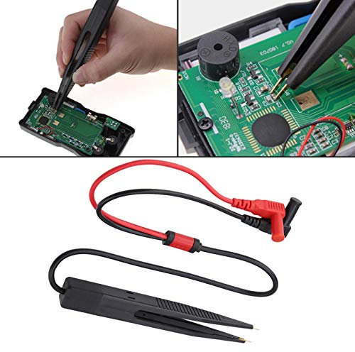 SMD-Stift, tragbarer SMD-SMT-Chip-Testclip LCR-Meter für Multimeter-Widerstandskondensatoren Präzisions-Leiterplatten-Leitungsmessungen, Mikrokapazitätsmessungen