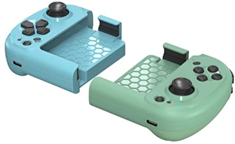 Manette de Jeu Portable de Séparation Gauche et Droite Sans Fil Bluetooth Compatible Manet(Blue red) te de Jeu pour Android Smartphone PC TV MOCUTE-061(Blue green)