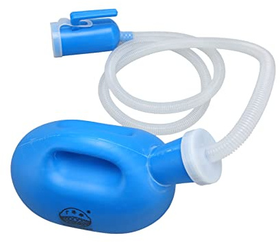 Portable Male Urinals for Men,Urinal Bottle Spill Proof Reusable Male Pee Bottle Camping Toilet Thicken Men's Potty 2000 Ml Long Tube with Lid