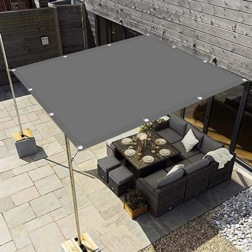 Sonnensegel Rechteck 1.8 x 2.4 m Beschattung UV Schutz Terrassenüberdachung Tear Resistant für Terrasse Balkon Garten, Hellgrau