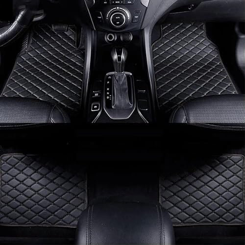 VIYOLI Leder Fußmatten Auto, für Benz GLE W166 GLE 300d 320 400 350d 450 4MATIC 2015-2019 rutschfeste Auto Teppich Set, Strapazierfähigen Kantenschutz Fussmatten Zubehör,A