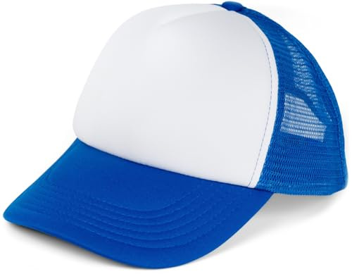 styleBREAKER Unisex Trucker Cap | Basecap mit Mesh | Kopfumfang 56-60 cm. Stufenlos Click-Snap anpassbar. 7,5 cm gebogener Schirm. Polyester OEKO-TEX STANDARD 100 zertifiziert.