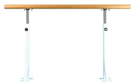 Ballettstange, tragbar, für Zuhause, für Erwachsene und Kinder, verstellbare einzelne Ballettstange, freistehende Barre-Ausrüstung, perfekt für Übungen, Balance, Gebäudekern – Weiß (Größe: 1 m)