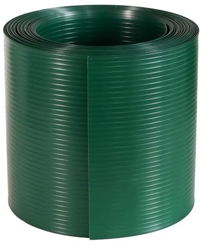 iFence Lot de 5 bandes brise-vue en PVC rigide pour panneaux à double fil - 19 x 252,5 cm - Vert