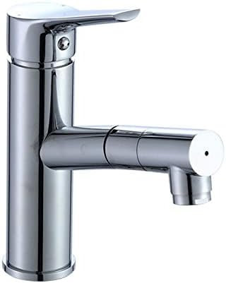 Waschtischarmatur, Küchenarmatur Mit Herausziehbarer Brause, 2 Strahlarten, Mischbatterie Für Küche, Badezimmer, Waschbecken, Waschtischarmatur Mit Dusche
