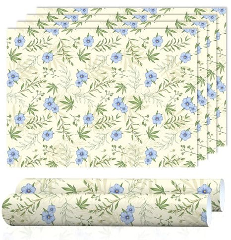 SCENTORINI Schrankpapier Leinen Duft für Schubladen, Duftendes Schrankpapie, Perfekt für Kommodenregal, Schubladen, Kleiderschrank, Schrankduft, 6 Blatt