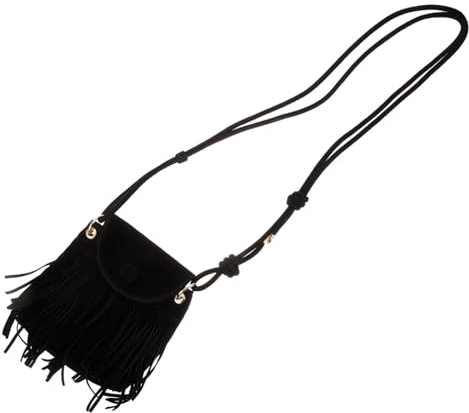 ANDRESLAD Vintage Tassel Umhängetasche Mit Fransen Damen Kompakte Boho Crossbody Bag Klassisch Inspiriert Vielseitig Kombinierbar Geeignet Für Alltag Und Besondere Anlässe